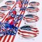 40 Pcs 4th of July Plates 12" x 10" American Flag Themed Oval Plates Large Disposable Heavy Duty Platters for 4th of July Independence Day Party Decorations